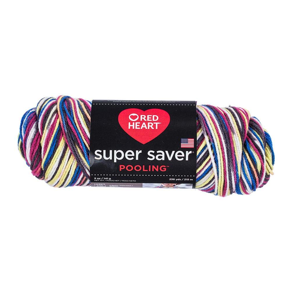 Red Heart Super Saver Ovillo de Estambre Acrílico - Carnival - Agrupado