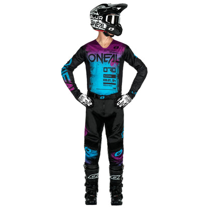 O'Neal Mayhem V.24 Pantalones para Hombre Scarz Negro/Azul 28