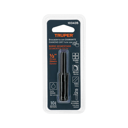 Truper BD-12, Broca diamantada 12mm (1/2")