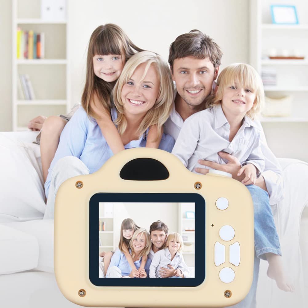 Omibum Cámara Digital para niños, cámara de Juguete HD 1080P, cámara de Video, videocámaras para niños con Pantalla de 2 Pulgadas IPS, Soporte para Tarjeta de 32GB (Gris)