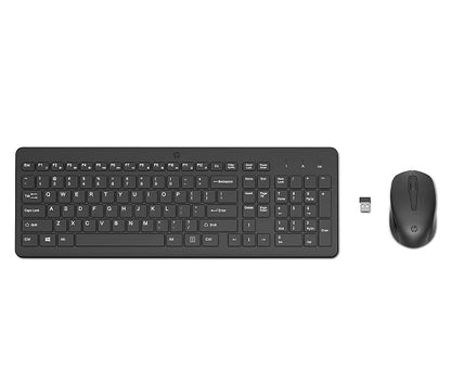 HP Combo Teclado en Español y Mouse Inalámbricos 330, Portátiles, Conectividad Inalámbrica de hasta 10 Metros, 2,4 GHz, Windows/Mac OS, Negro (2V9E6AA)