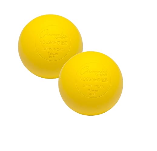 Champion Sports - Pelotas Oficiales de Lacrosse - Varios Colores en Paquetes de 1, 2, 3, 6 y 12