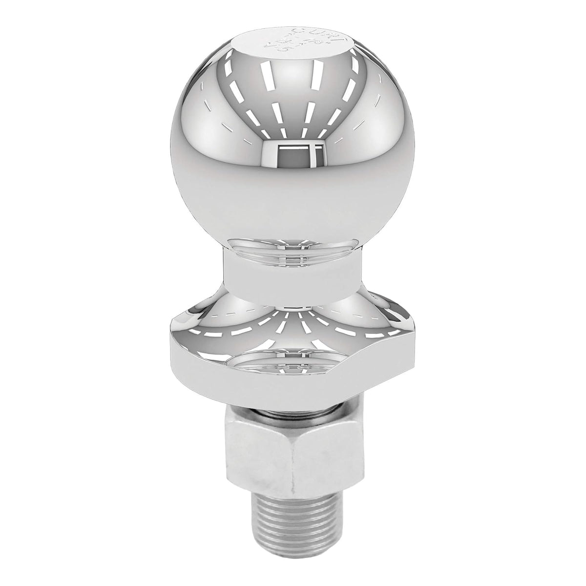Curt 40061 Bola de Enganche de Remolque cromada, 2 Libras, 1-7/8 Pulgadas de diámetro, vástago de 3/4 x 1-5/8 Pulgadas
