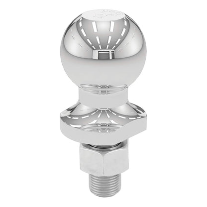 Curt 40061 Bola de Enganche de Remolque cromada, 2 Libras, 1-7/8 Pulgadas de diámetro, vástago de 3/4 x 1-5/8 Pulgadas