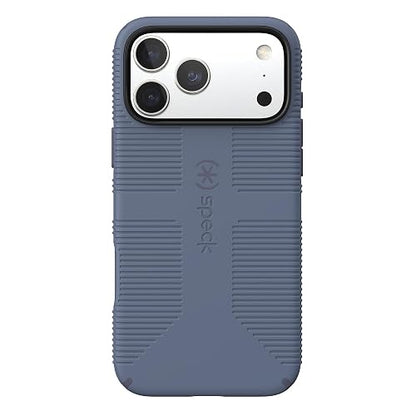 Speck CANDYSHELL Grip +MS Funda para iPhone 17 Pro MAX, Color Azul Misterioso, Tela Vaquera descolorada, Agarre Protector Delgado, protección contra caídas, Compatible con MagSafe