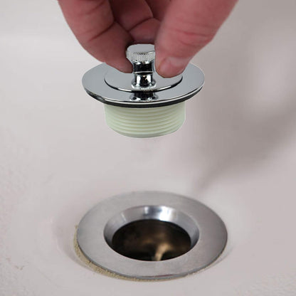 DANCO 88966 - Kit universal para desagüe de baño con placa de desbordamiento, chapado en cromo
