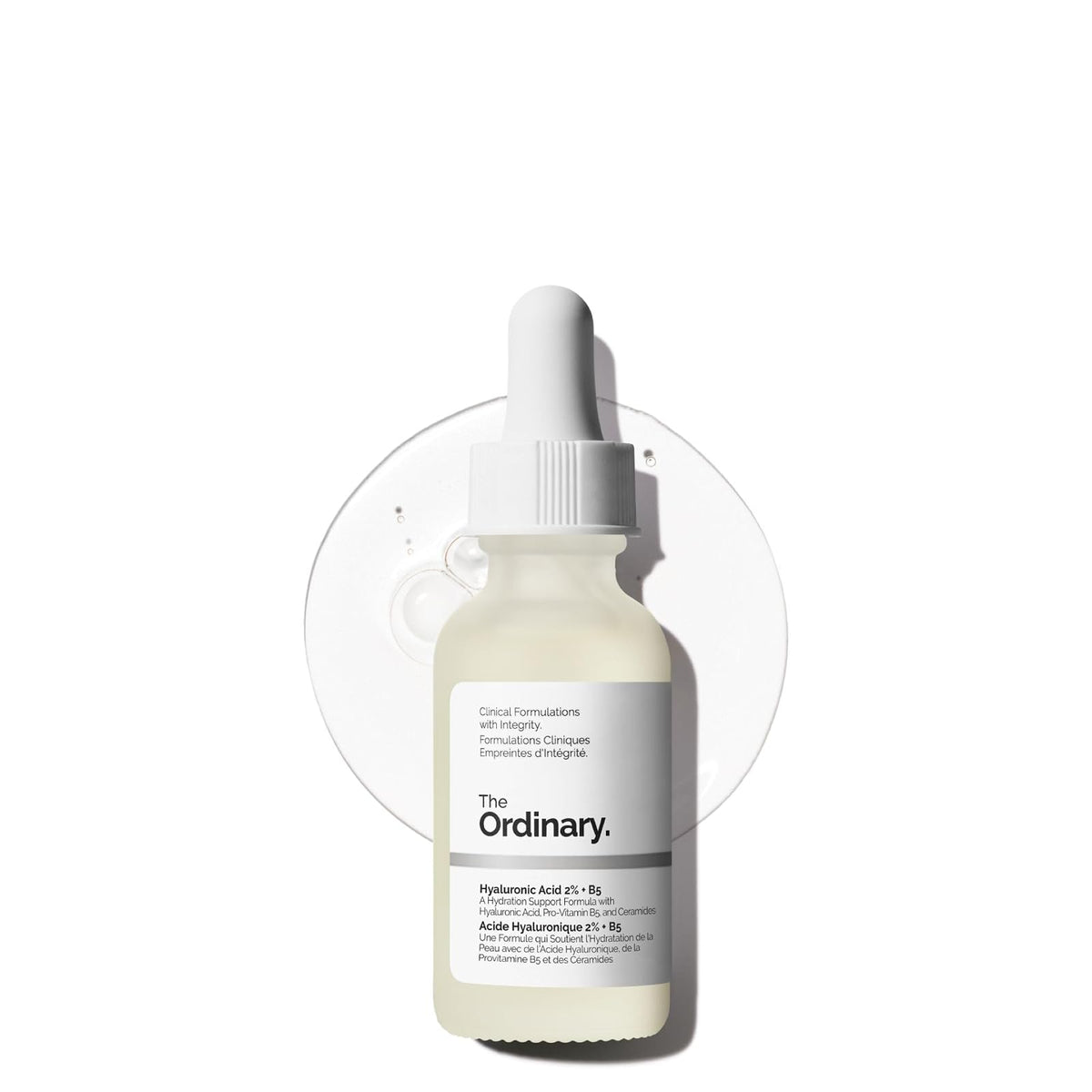 The Ordinary Hyaluronic Acid 2% + B5, Suero Hidrante con Ácido Hialurónico y Ceramidas — Suero de hidratación multiprofunda para piel más suave y con volumen, 30ml