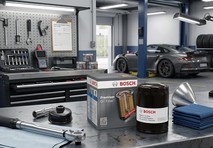 Bosch Automotive Filtech Premium Filtro de Aceite 3334 para Buick/Cadillac/Chevrolet, Negro