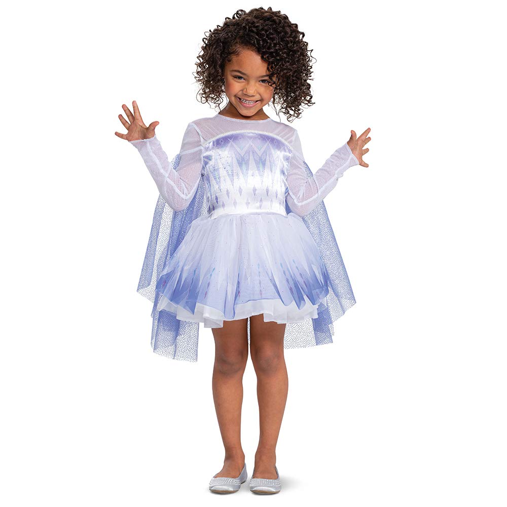 Disguise, Disfraz de Reina de la Nieve Elsa para Niñas, Vestido Tutú Oficial de Disney Frozen 2 para Niñas Pequeñas, Talla Clásica (T2)