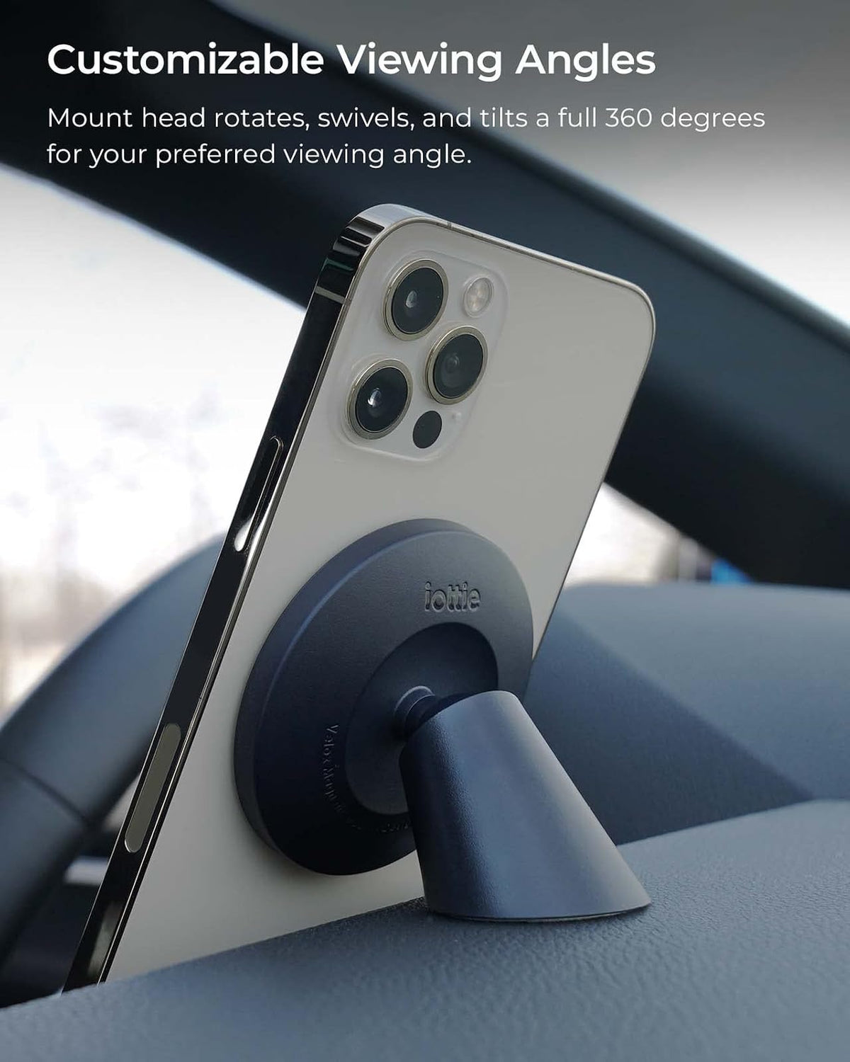 iOttie Velox - Soporte magnético para Automóvil, Compatible con iPhone MagSafe, Incluyendo iPhone 12, 13, 14 y 15 Series