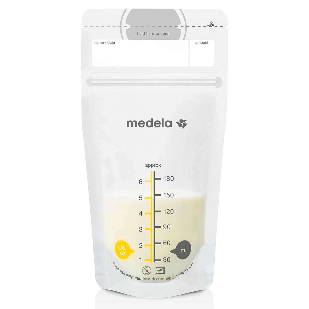 Medela Easy Pour Bolsas para Almacenar Leche Materna, 210 ml - Bolsas estándar - 200 unidades