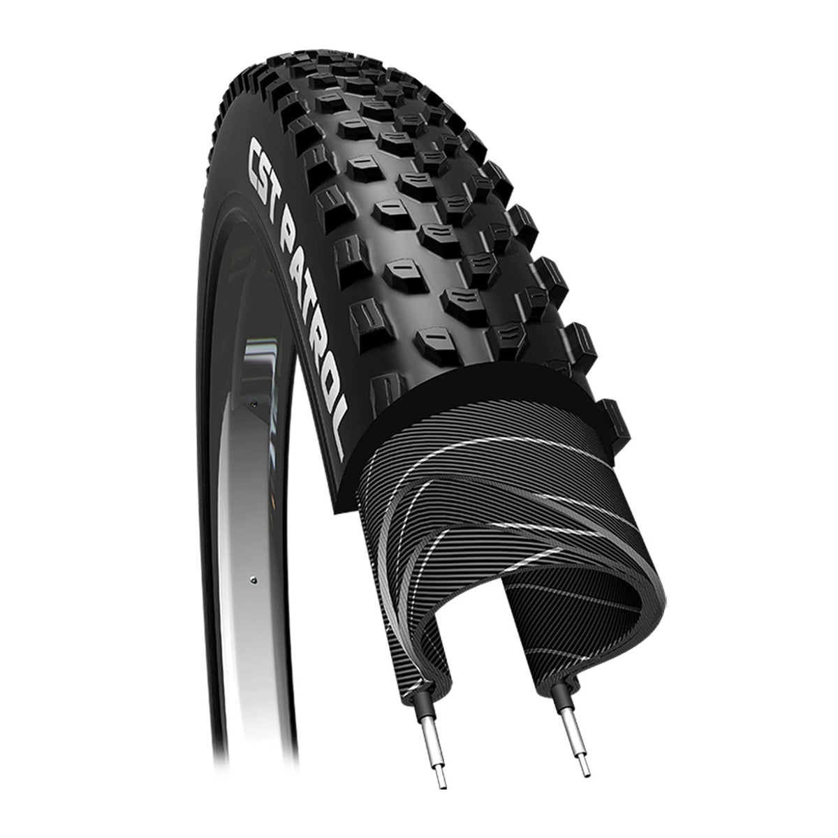 CST Llanta 29X2.25 (56-622) MTB Patrol Negra 120TPI Doblable Tubeless C1846