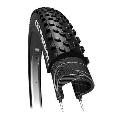 CST Llanta 29X2.25 (56-622) MTB Patrol Negra 120TPI Doblable Tubeless C1846