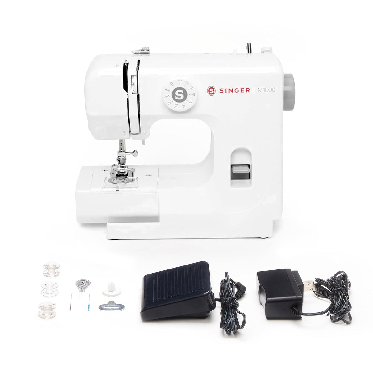 SINGER Máquina de coser M1000.662, 32 aplicaciones de puntada, máquina de reparación, simple, portátil e ideal para principiantes