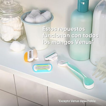 Gillette Cartucho Rastrillo Mujer Venus Extra Suave Sensitive 2 Ud