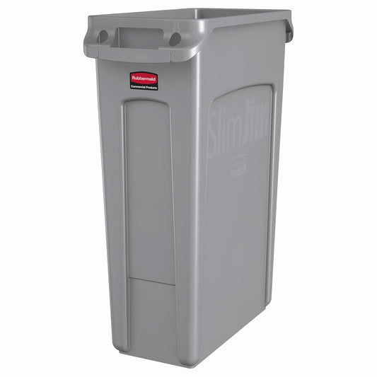 Rubbermaid 3540-60 Slim Jim 87.1 L Rectangular Gris - Cubo de basura (87.1 L, Rectangular, Gris, 279 mm, 559 mm, 762 mm)