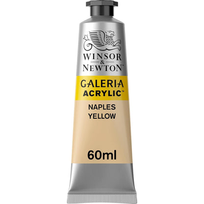Winsor & Newton Galeria Pintura Acrílica, Tubo de 60 ml - Amarillo - Tubo de 60 ml
