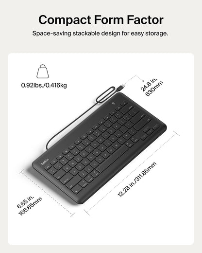 Belkin B2B124 Teclado con cable y conector Lightning para iPad
