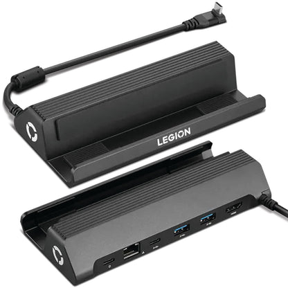 Legion Go USB-C Hub Dock para Legion Go - Base 6 en 1, expansión de Puerto, Carga, Video, Soporte Ethernet