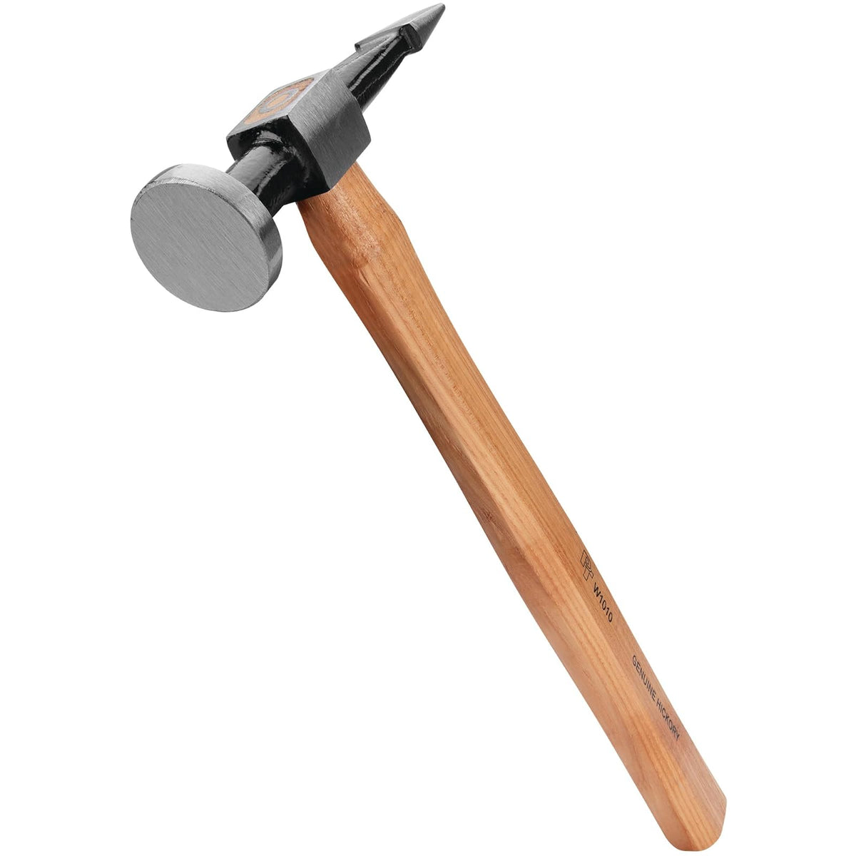 Performance Tool W1010 Martillo de Acabado Recto | Mango de nogal auténtico. Cabezal de acero de alto carbono. Ideal para derribar puntos altos y terminar - Straight Pein Finishing Hammer