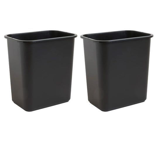 United Solutions - Papelera de basura de 7 galones / 28 cuartos de galón para ahorrar espacio, se adapta debajo del computadora y espacios pequeños y estrechos en comerciales, cocina, oficina en casa