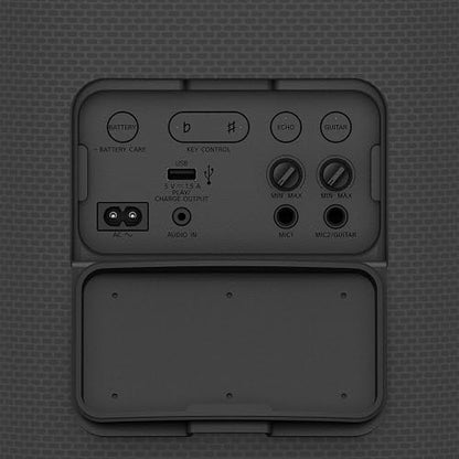 Bocina inalámbrica portátil Sony XV500, hasta 25 Horas de batería | Batería de 20 horas con carga rápida, resistente a salpicaduras IPX4, luces ambientales, panel táctil iluminado, mango cómodo