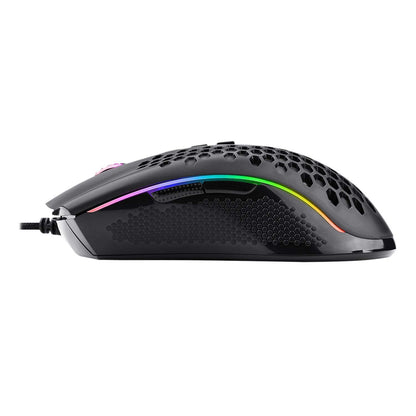 Redragon M988 Mouse Gamer Óptico Cable USB, Retroiluminación RGB, 8 Botones programables, 32,000 dpi, Storm Elite Mouse para PC