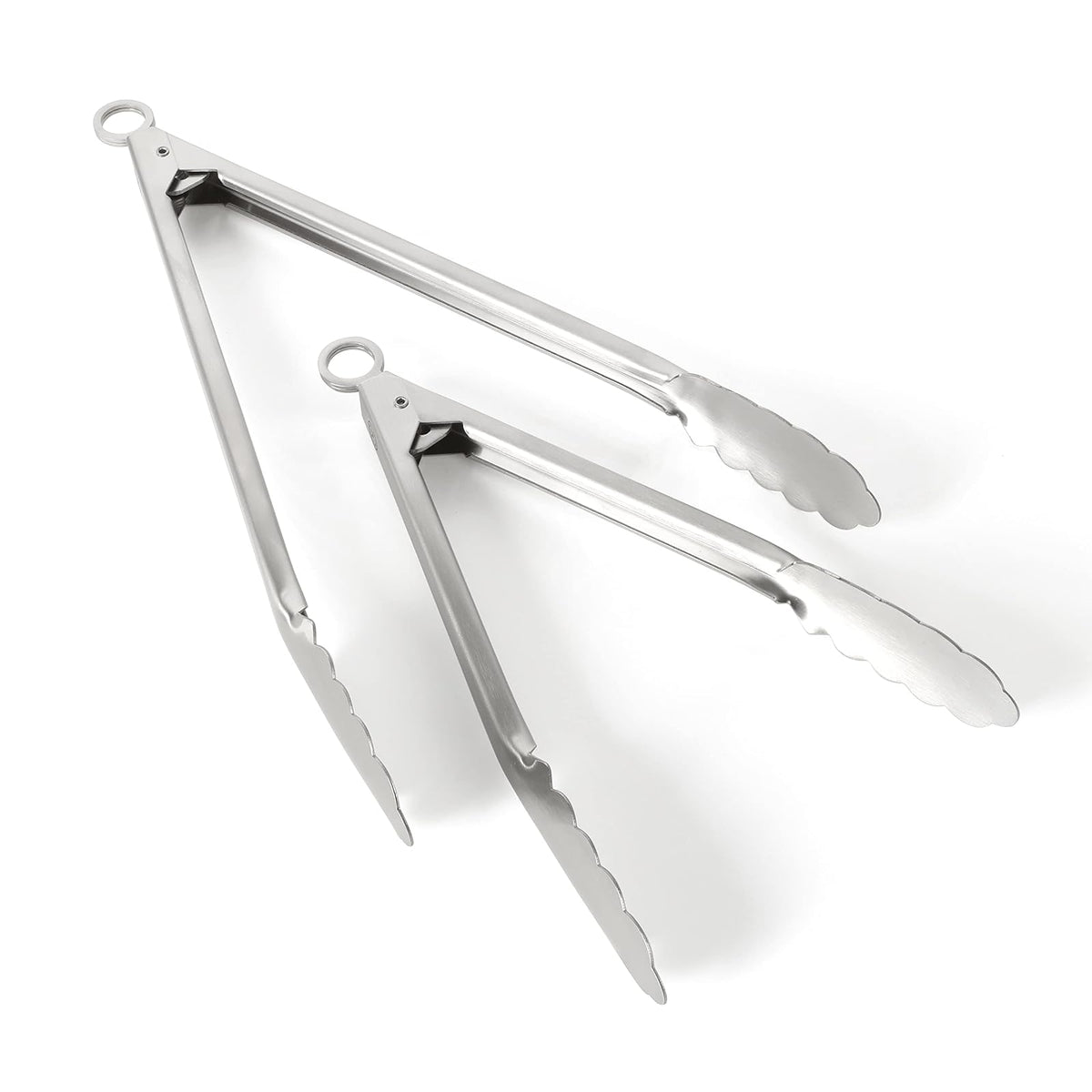 Martha Stewart Richburn - Juego de 2 pinzas (12 y 9 pulgadas), acero inoxidable