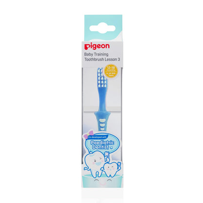 PIGEON | Cepillo de Dientes Bebe - Paso 3 | Cepillo Dental Bebé - Cepillos Dentales Cosas para Bebes Recien Nacidos | Articulos para Bebe Cepillo de Dientes Suave para Bebés | Color Rosa