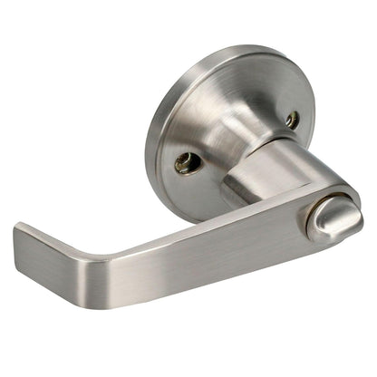 Lock 22MA Lock Manija tubular rect func recámara acabado níquel satina, color, pack of/paquete de 1