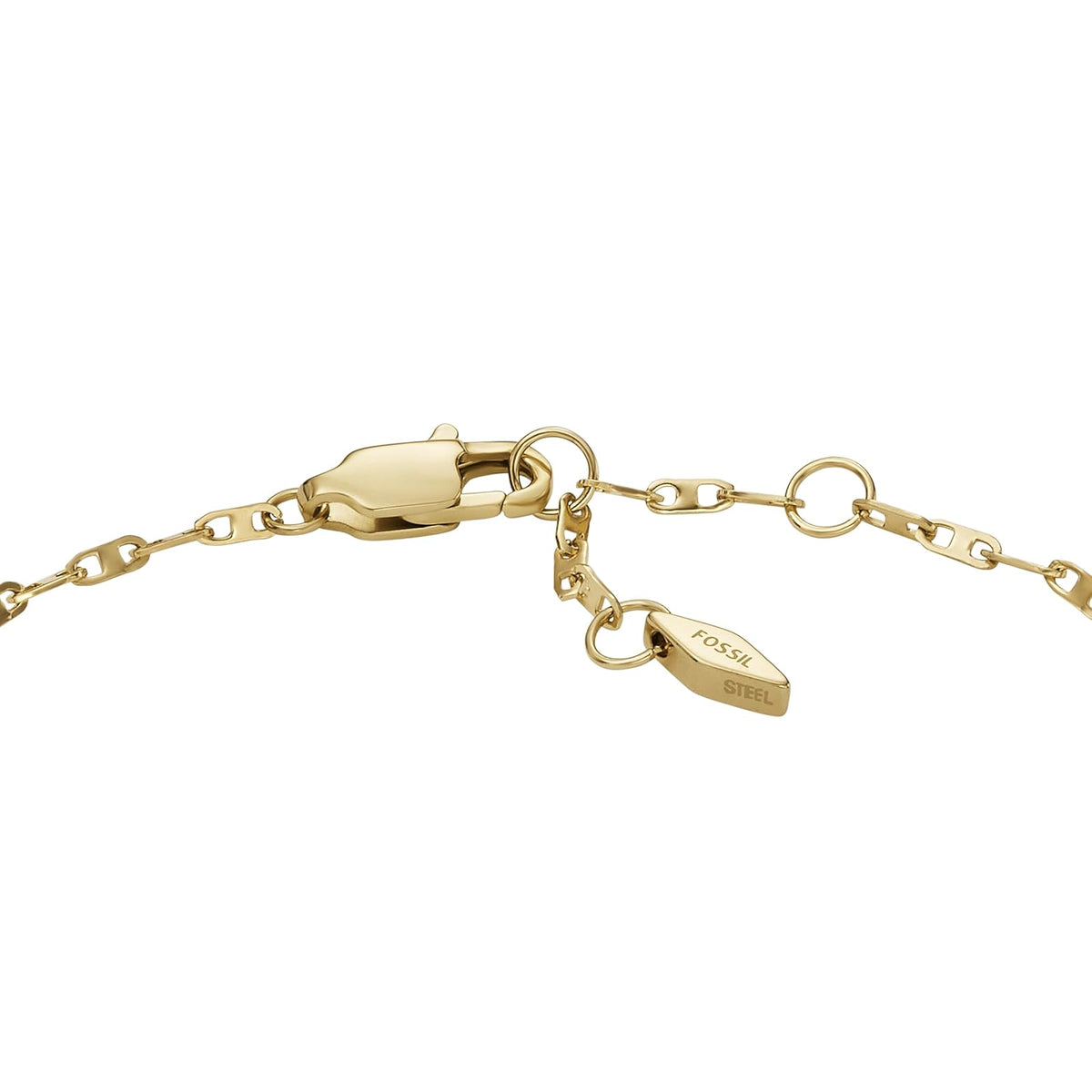 Pulsera Fossil Heritage JF04525710 de acero inoxidable de color dorado para dama