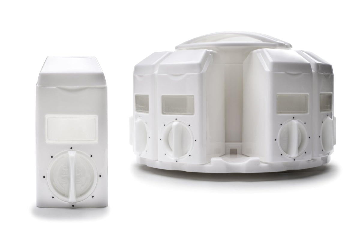 KitchenArt 25000 Carrusel de Especias de Medición Automática sin Especias, Blanco
