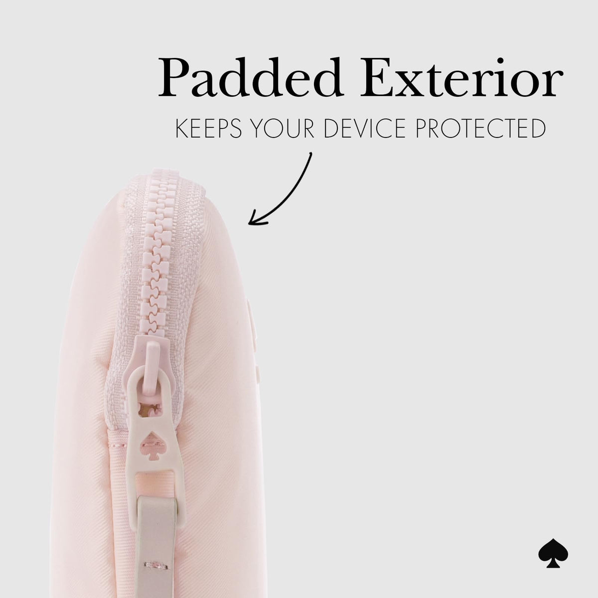 Kate Spade New York - Funda Acolchada para portátil de 14 Pulgadas, Color | Kate Spade New York - Funda acolchada para portátil de 14 pulgadas, color rosa gis