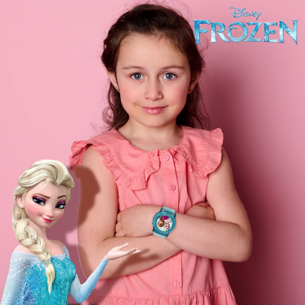 Accutime Kids Disney Frozen Digital LCD Quartz Wrist Watch with Strap, Cool Inexpensive Gift & Party Favor for Toddlers, Boys, Girls, Adults All Ages