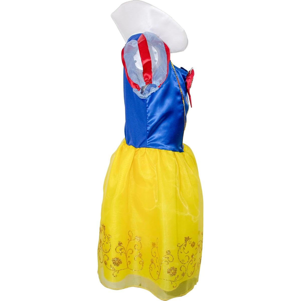 Fantasy Ruz, Disfraz Infantil Blanca Nieves Modelo F15386-AZN4, Amarillo, Talla 4 años, Licencia original Disney.