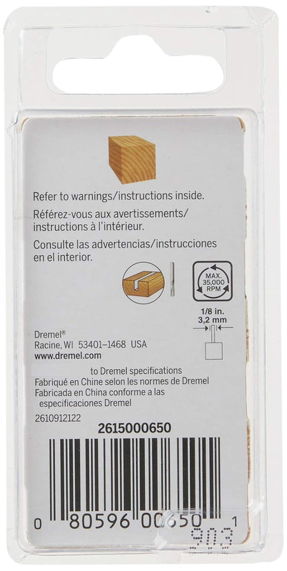 Dremel 650 Fresa de Router 1/8 Pulgadas para Fresado Recto