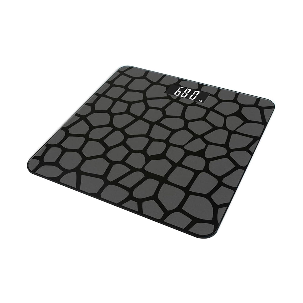 Wellpro báscula Digital de vidrio,Superficie Antideslizante, Pantalla LCD, sensor de Alta Precisión, encendido y apagado Automático, diseño moderno