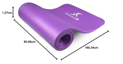 ProsourceFit Extra Thick Yoga and Pilates Mat ½€ (13mm) or 1 (25mm), 71-inch Long High Density Exercise Mat with Comfort Foam and Carrying Strap