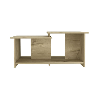 Espacio Klik KLIK Mesa de Centro wema armable, Color Duna, Dimensiones 89.3 Largo X 53.1 Ancho X 41.6 Alto cm, Estilo contemporáneo, con Superficie Amplia