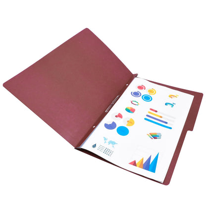 Wilson Jones/Carpeta Accopress Folder con Broche de 8 cm. 300 Hojas. Caoba 140 pzas. Oficio. P4566