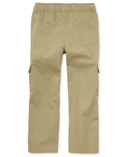 The Children's Place Pantalones Cargo sin Cierre, Paquete de 4 Pantalones para Niños