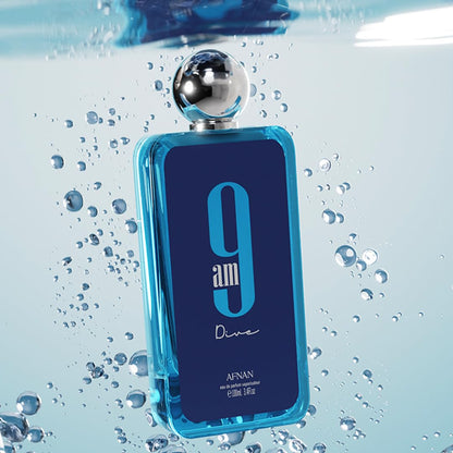 Afnan Agua de Perfume EDP 9AM Dive para Hombres, 100 ml (Paquete de 1)
