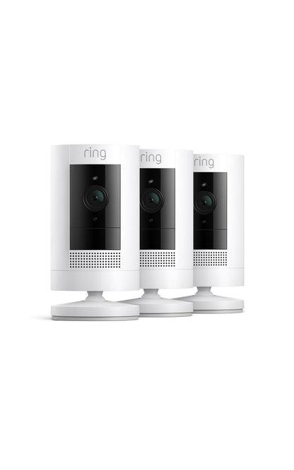 Ring Cámara para Exteriores Inalámbrica - Blanco - 3 cámaras - Solo cámara