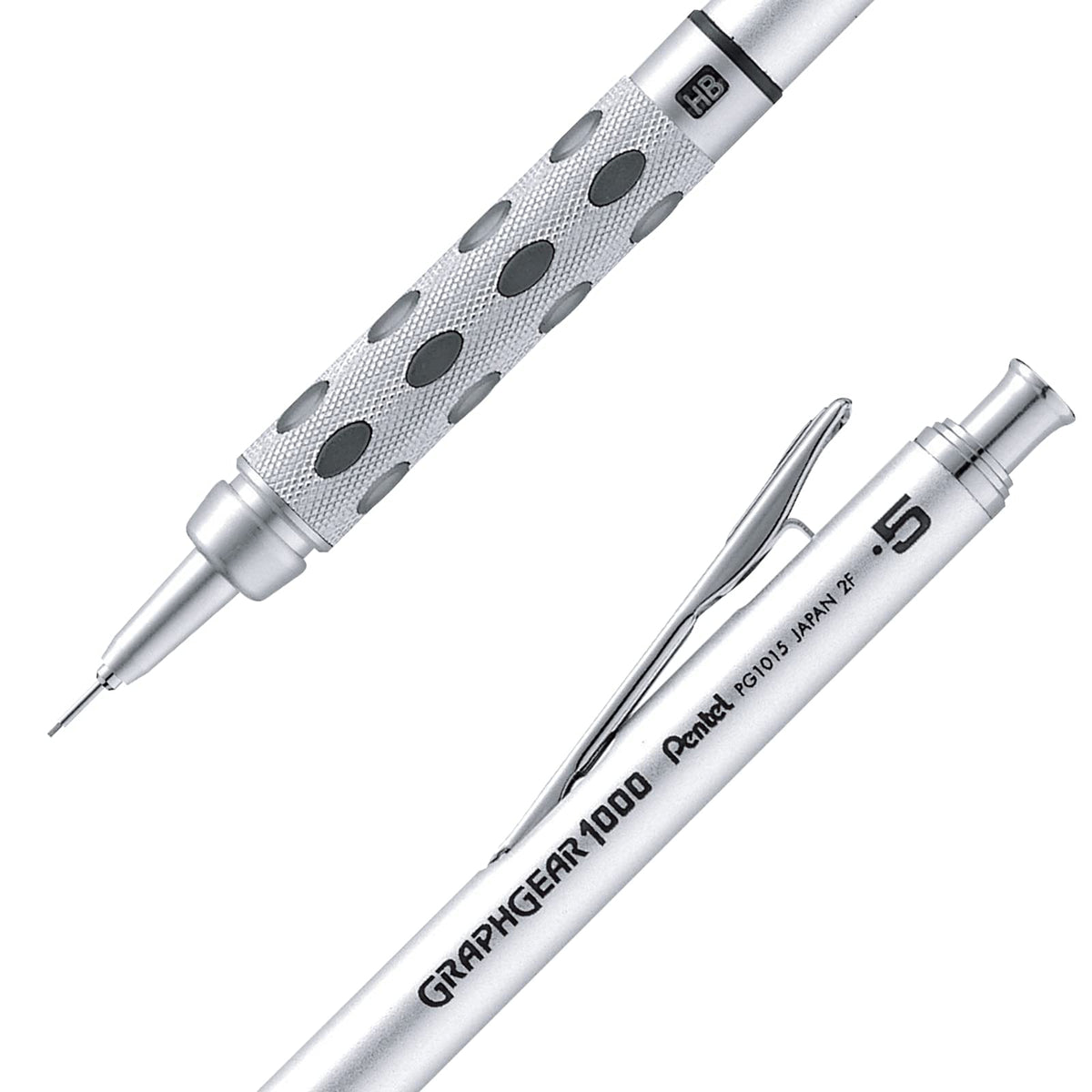 Pentel de México PG1015BP Lapicero Metálico para Dibujo Técnico, PG1015BP, 0.5 mm, pack of/paquete de 1