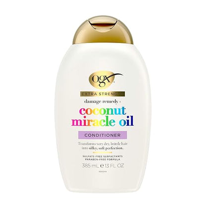 OGX, Acondicionador Reparador de Aceite de Coco, 385 ml