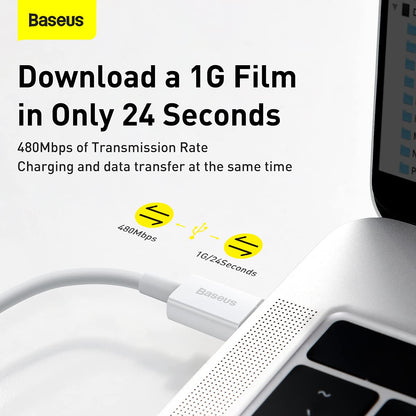 Baseus - Cable de Datos de Carga rápida Serie Superior Tipo C a IP PD 20W 2m (A0002123)