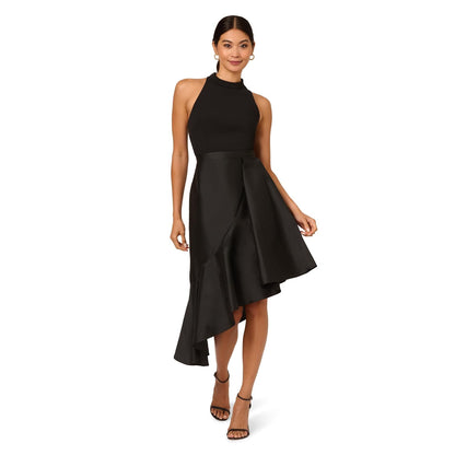 Adrianna Papell Crepe Combo Taffeta Dress Vestido para ocasión Especial Mujer