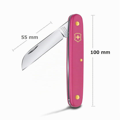 Victorinox Navaja para Flores en Blister, Hoja Recta, Fucsia