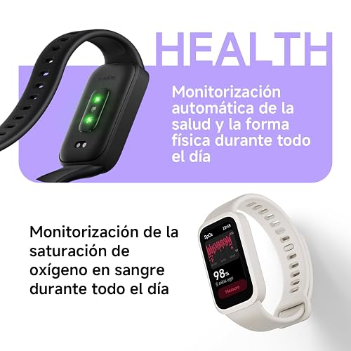 XIAOMI Band 9 Active, 5ATM, Rosa | Rosa, Pantalla TFT de 1.74", Cuerpo ultrafino, Monitoreo de Frecuencia cardíaca, 50+ Modos Deportivos, 5 ATM