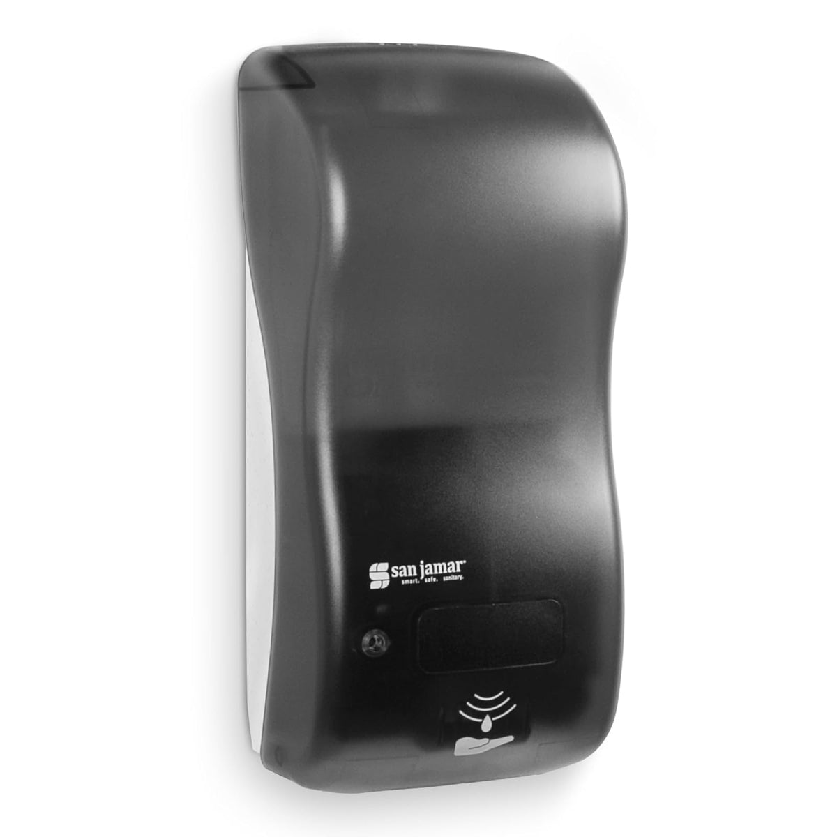 San Jamar Classic Rely - Dispensador de jabón electrónico híbrido de líquido y loción, dispensador de desinfectante de Manos para baño, Cocina, baños y restaurantes, plástico, 900 ml, Perla Negra